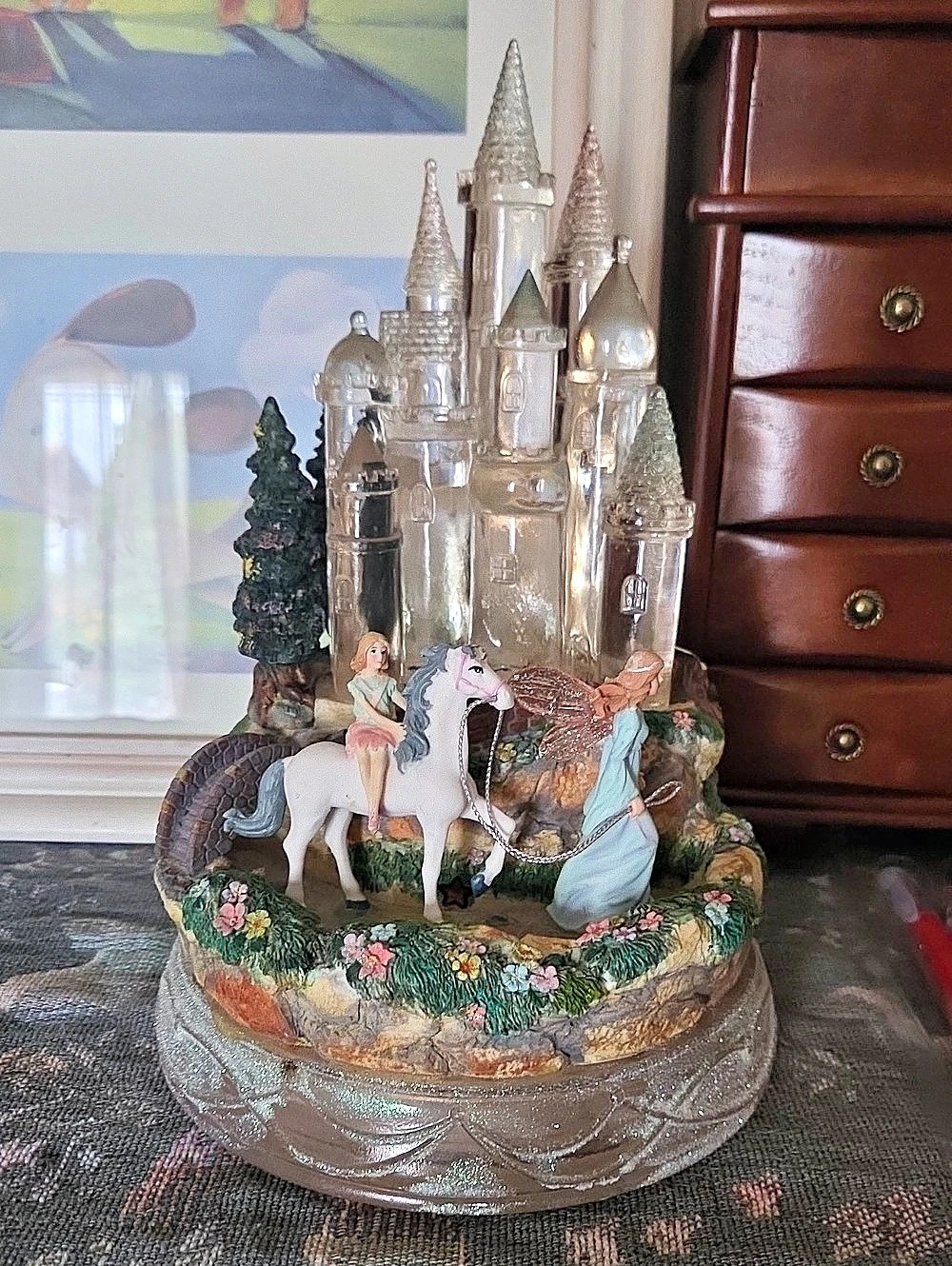 Musical Castle Carousel Decor